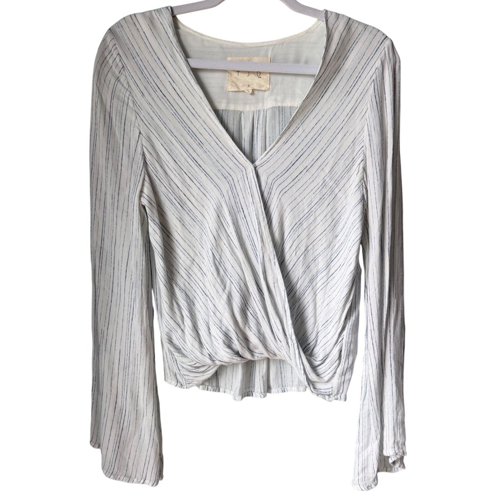 The Jetset Diaries TJD Blouse Long Sleeve Rayon Blouson Airy Lightweight Small - Picture 1 of 15